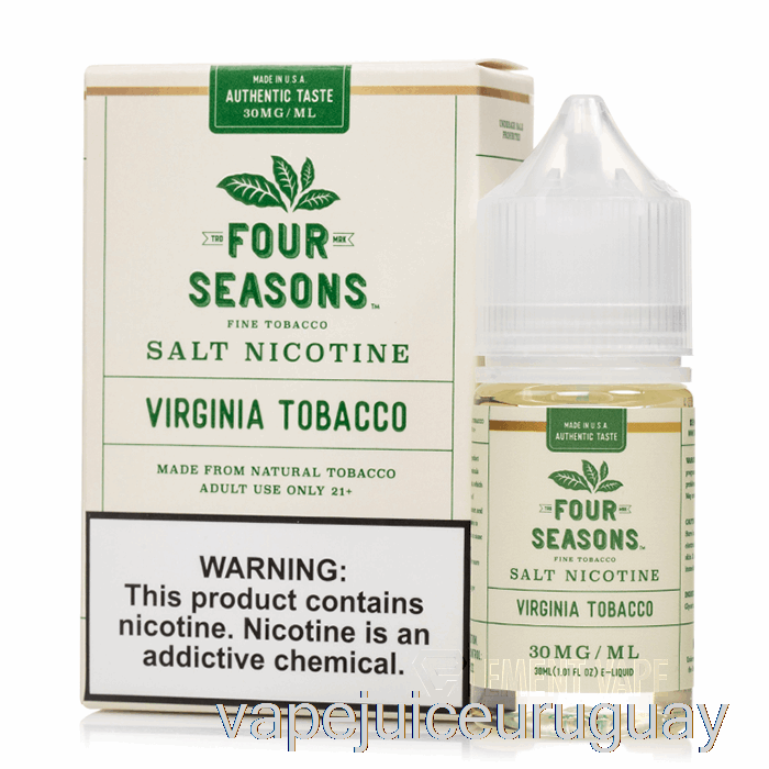 Sal De Tabaco Virginia - Cuatro Estaciones - 30ml 50mg Vape Uruguay